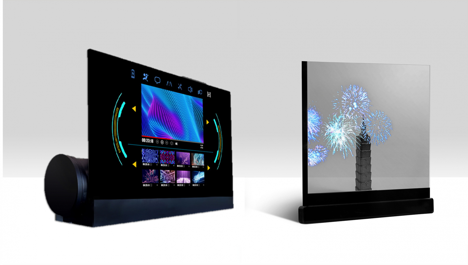 可卷式、折迭性、高透明